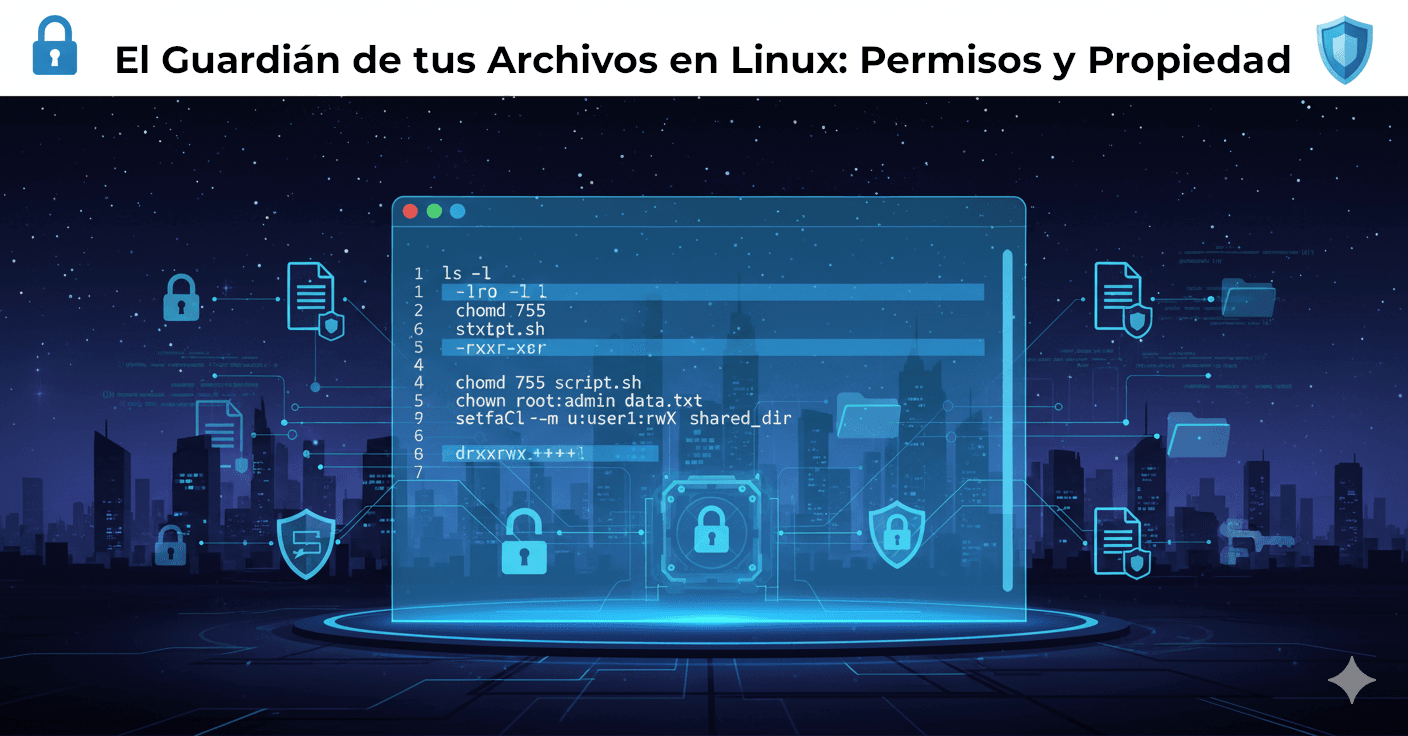 🔒 El Guardián de tus Archivos en Linux: Permisos y Propiedad 🛡️