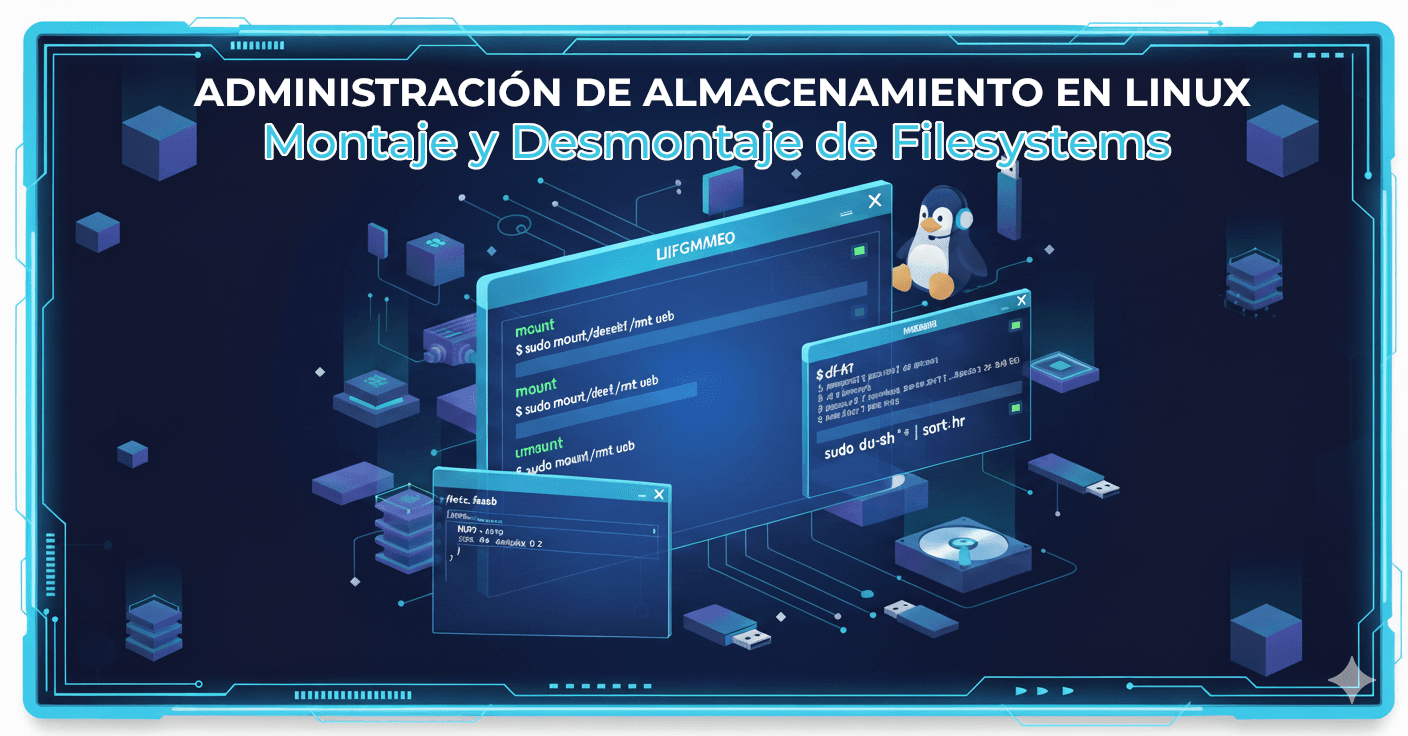 Montaje y Desmontaje de Sistemas de Archivos en Linux